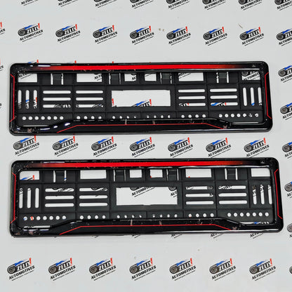 Number Plate Frames 3D Texture Finish (Pair) | Universal Fit