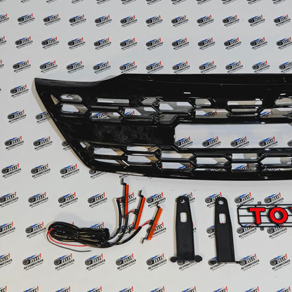 Toyota Fortuner GR Sport Front Grill with LED Light | Compatible With 2012 to 2016