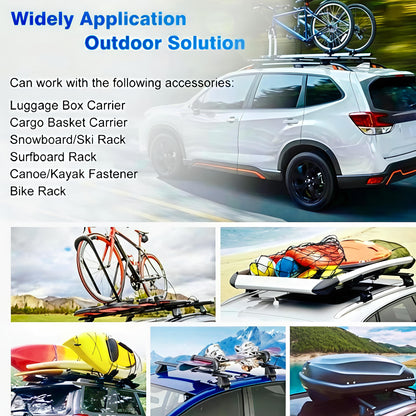 Roof Rack Cross Bars | Universal Adjustable Roof Rail Set