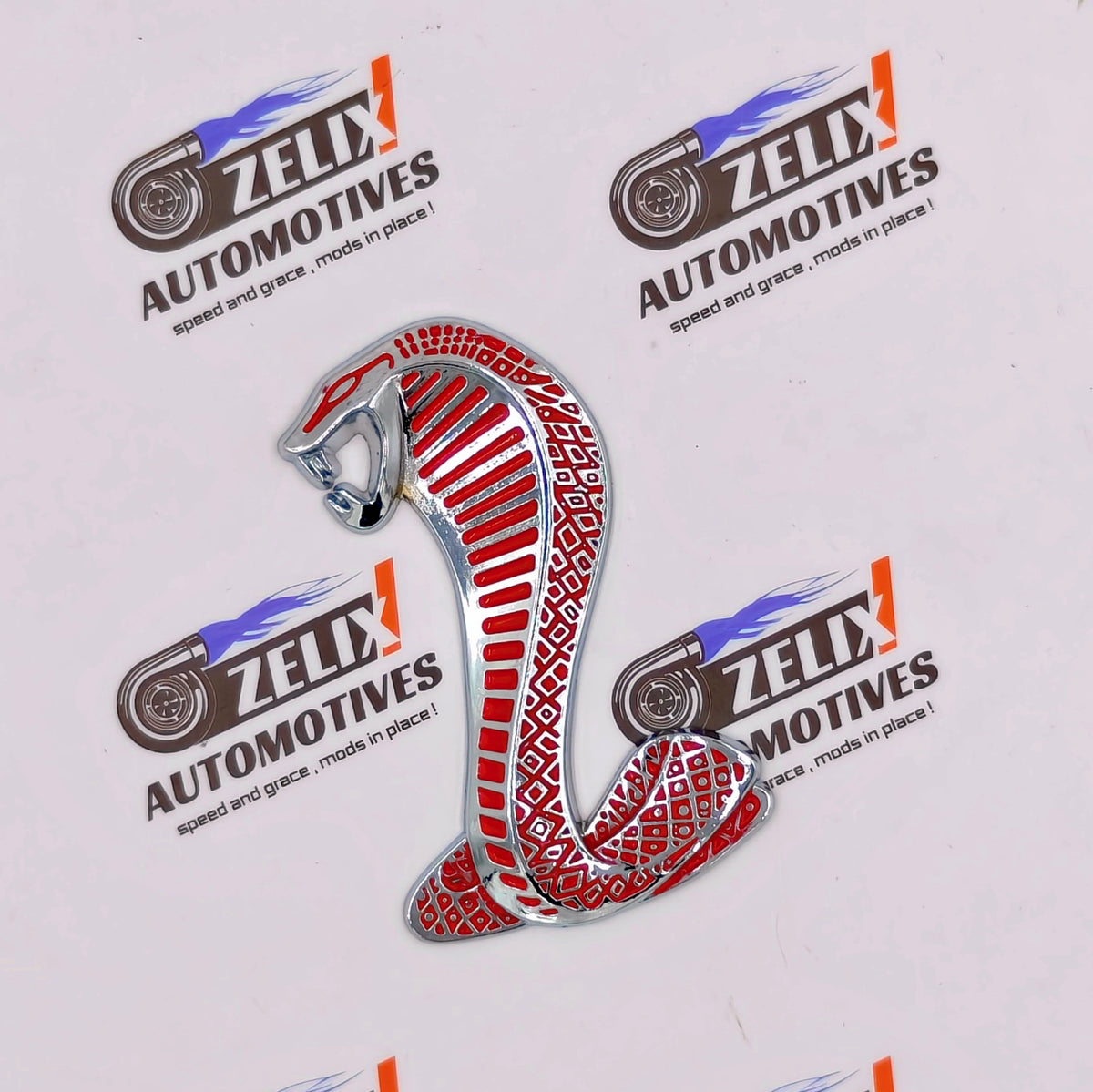 Shelby Cobra Car Stickers | Metallic Finish