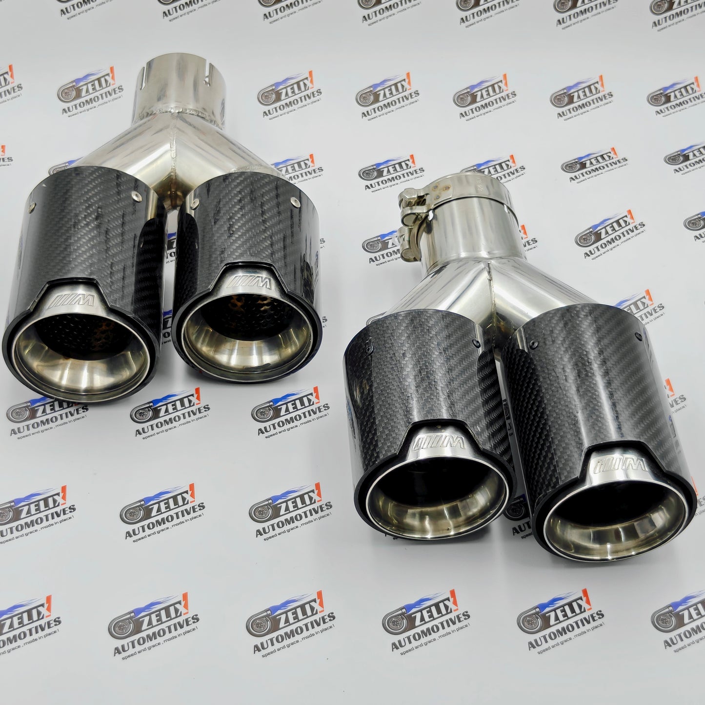 Dual Exhaust Tip BMW M-Style | Universal Fit Sporty Rear Upgrade