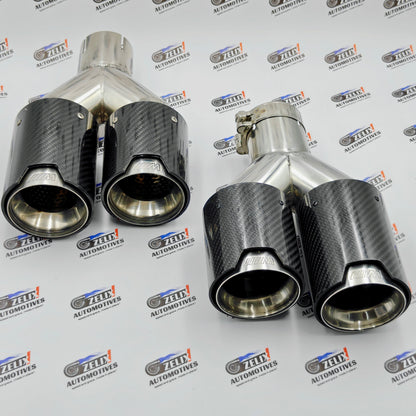 Dual Exhaust Tip BMW M-Style | Universal Fit Sporty Rear Upgrade