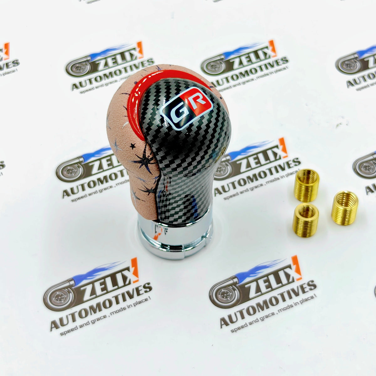 GR-Sports Alcantara Gear Knob | Compatible For Toyota Cars