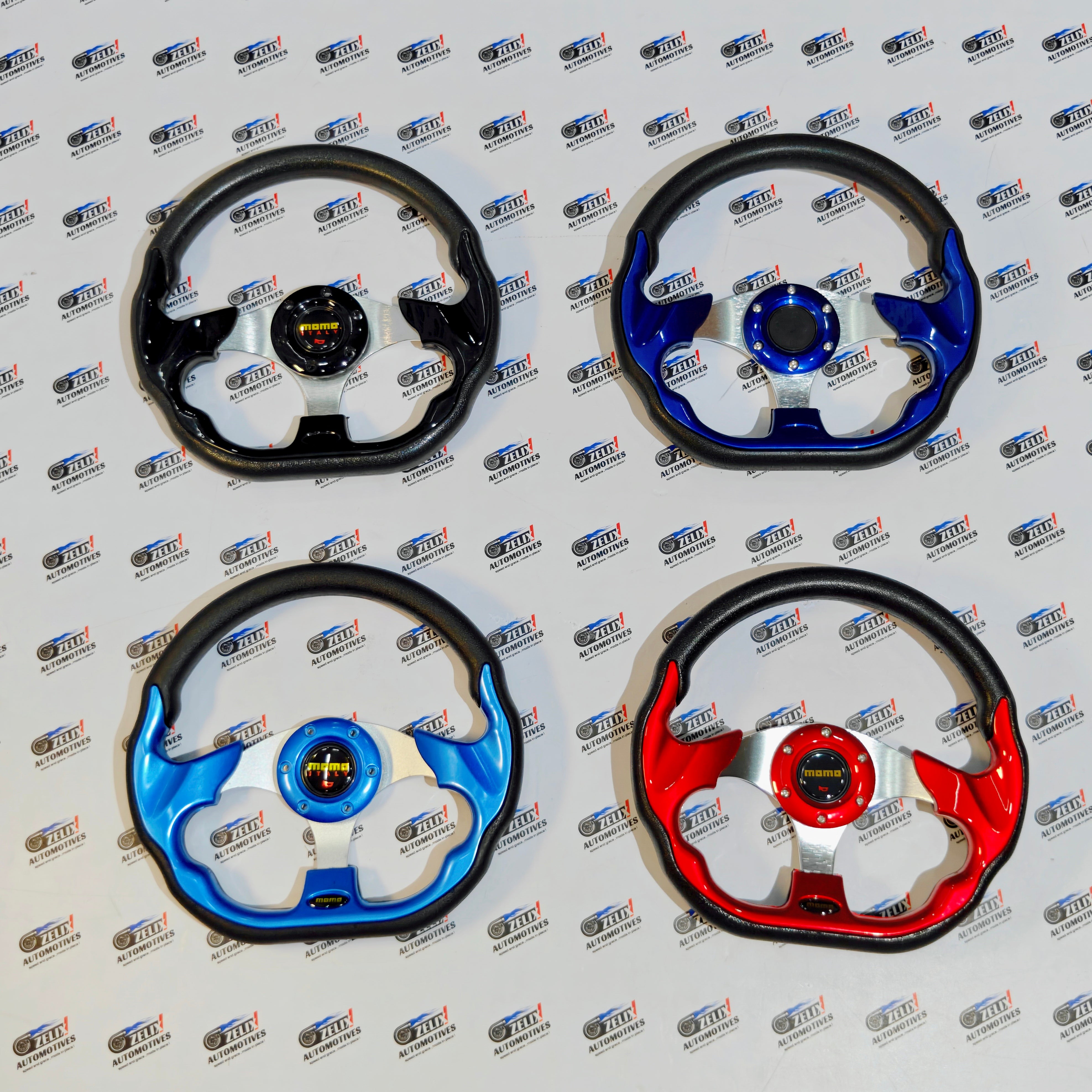 MOMO D-Shaped Steering Wheel (12-Inch) | Universal Racing Style