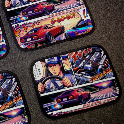Japanese Comics Printed Car Floor Mats