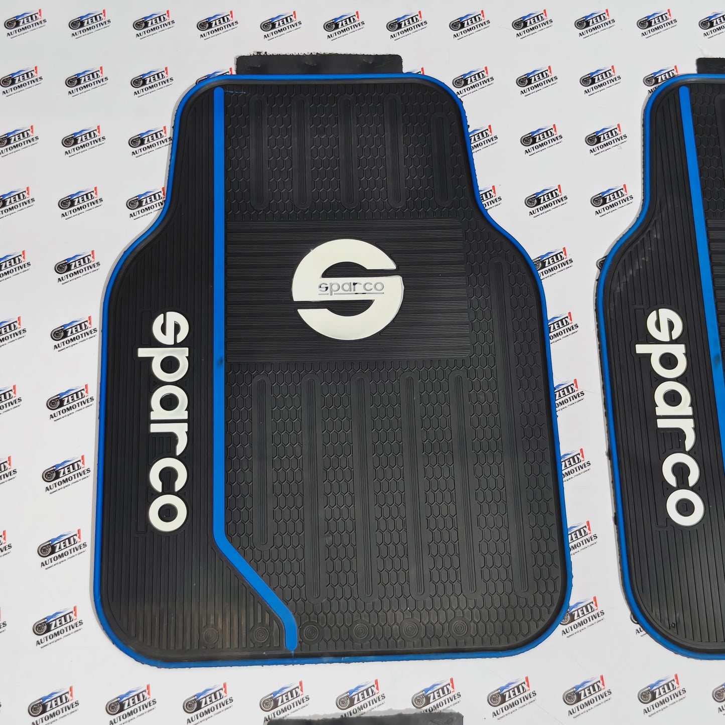 Sparco Car Mats Set of 4 | Blue with Two Design Options