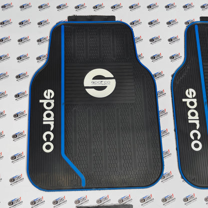 Sparco Car Mats Set of 4 | Blue with Two Design Options