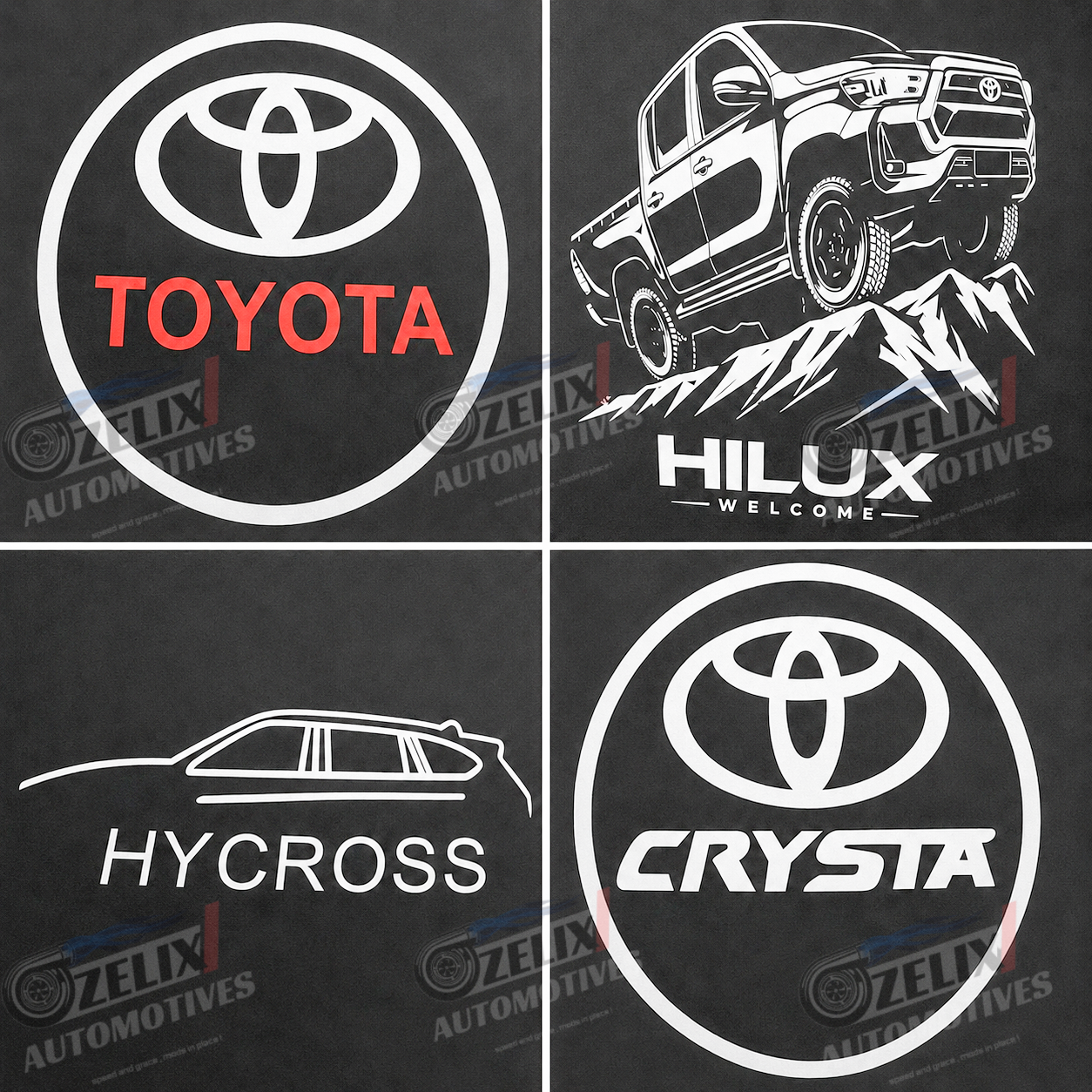 Dynamic LED Welcome Lights | Toyota Logo,Crysta,Hilux & Hycross