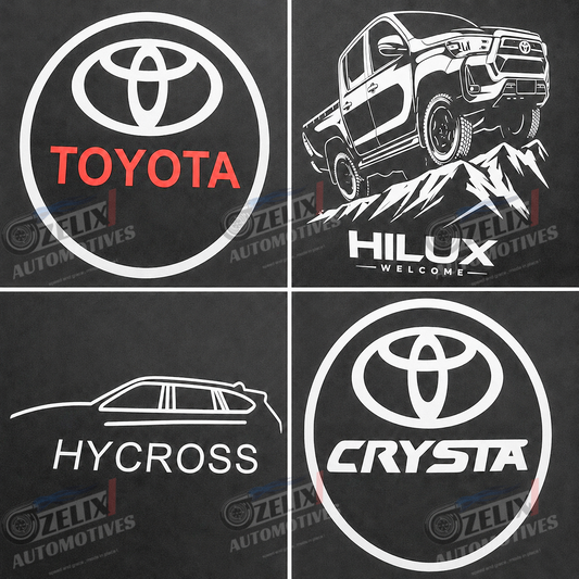 Dynamic LED Welcome Lights | Toyota Logo,Crysta,Hilux & Hycross