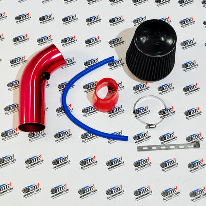 K&N style Universal Conical Air Filter with 3-Inch Cold Air Intake Pipe