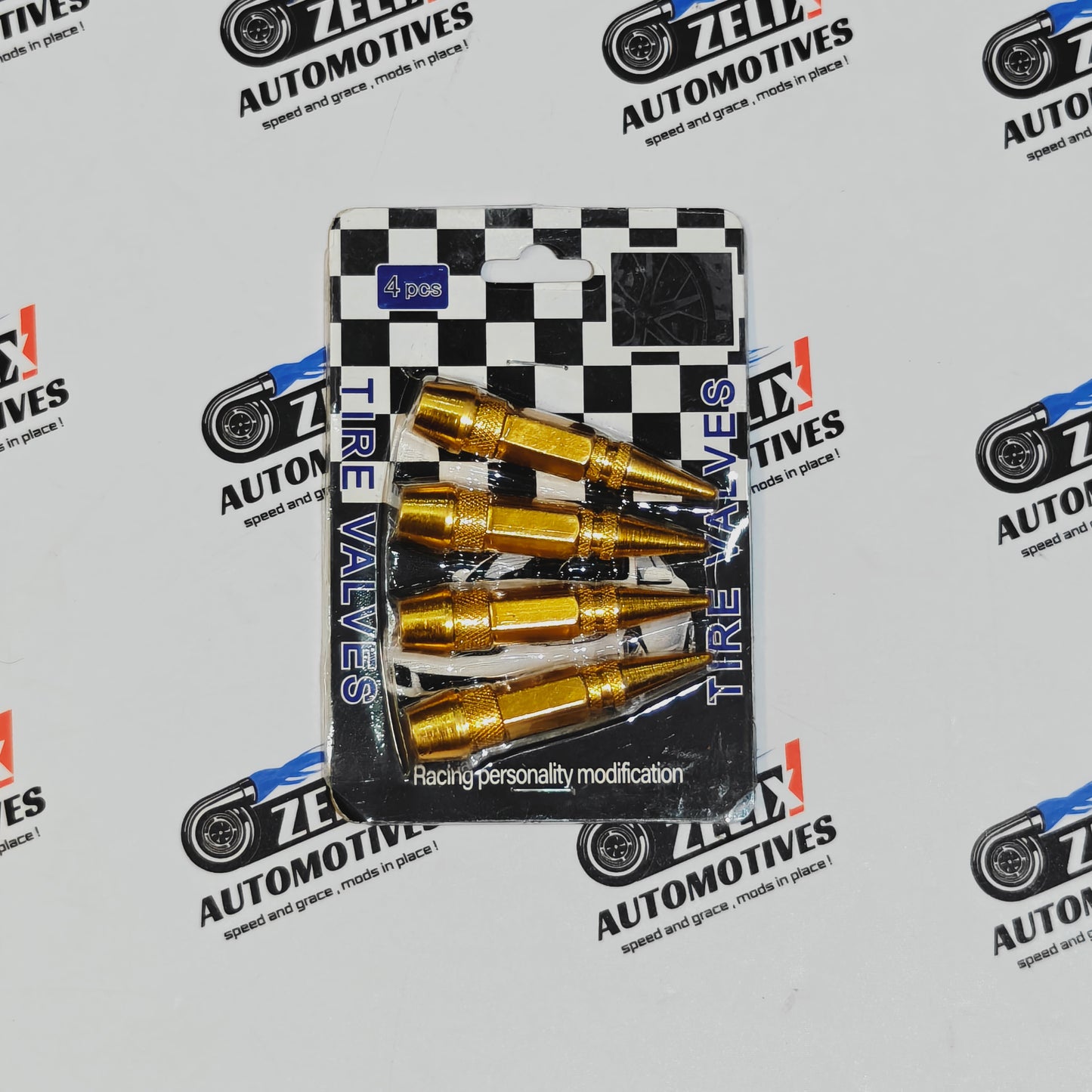 Air Valve Caps Set of 4 | Universal Metallic Finish