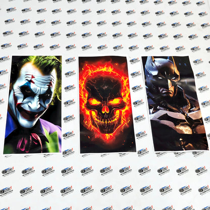 Car Side Panel Stickers Pair | Joker, Ghost Rider & Batman Designs