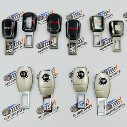 Seat Belt Buckle Clips (pair) | Multiple Designs
