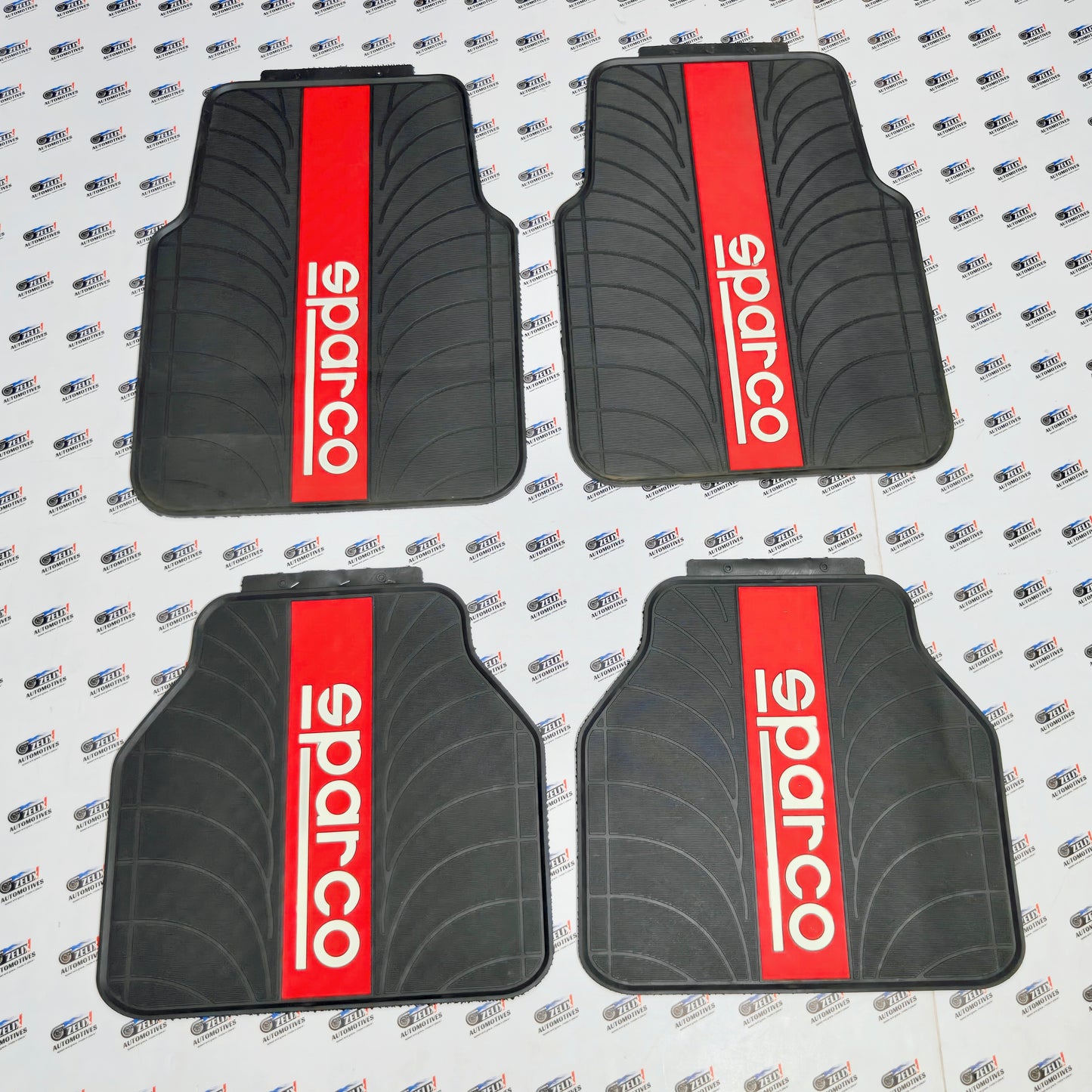 Sparco Car Mats Set of 4 | Red in Two Design Options