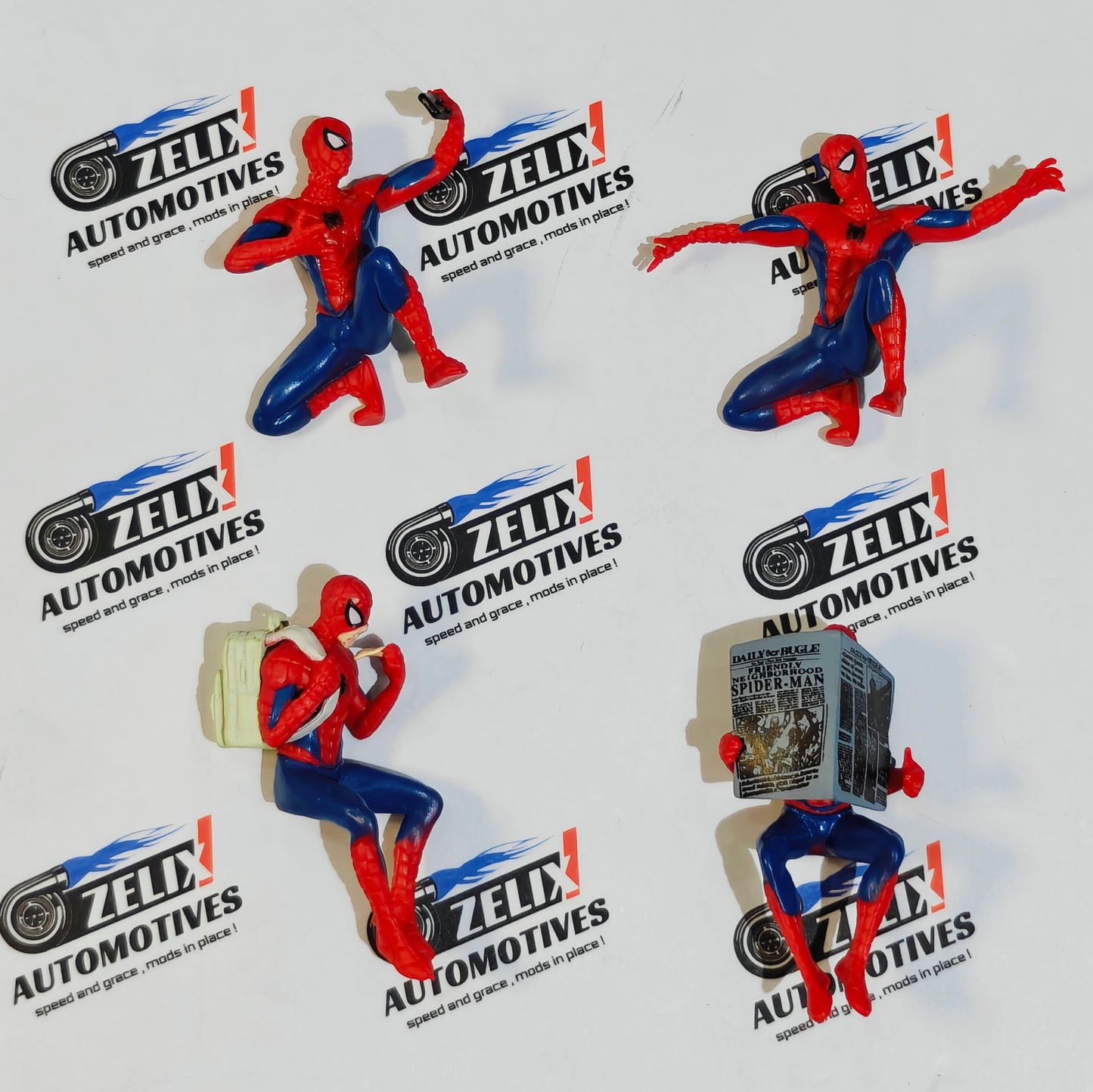 Spider-Man Action Figures Set of 4 Dashboard Accessories
