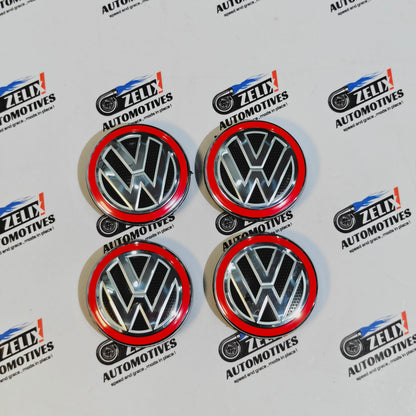 VW Wheel Center Caps Outer Diameter (65mm) | Fits For Polo,Vento,Jetta,Passat,Tiguan