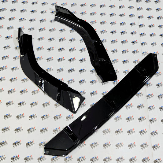 Hyundai Verna  Front Splitter  3-Piece Kit - (2023 Onwards) Gloss Black Finish