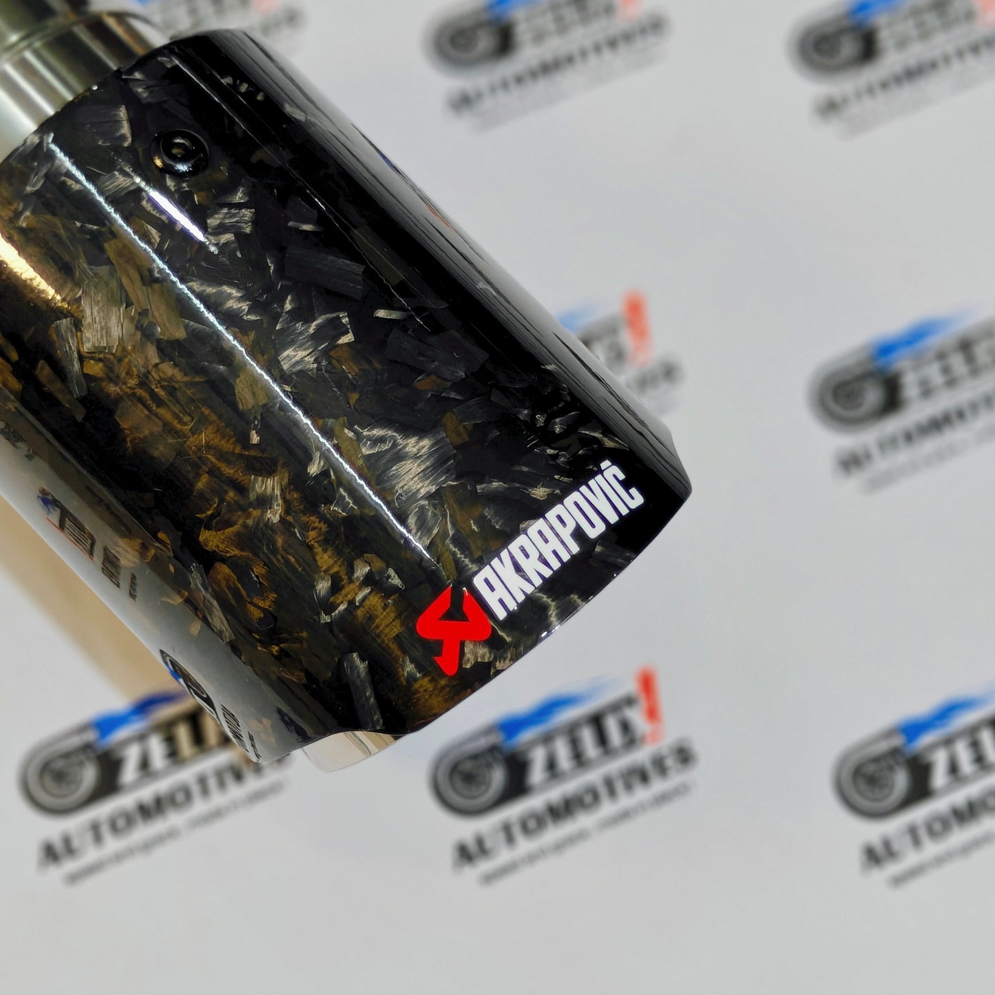 Akrapovic Exhaust Tip | Black Forged Carbon Single Tip
