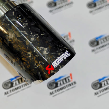 Akrapovic Exhaust Tip | Black Forged Carbon Single Tip