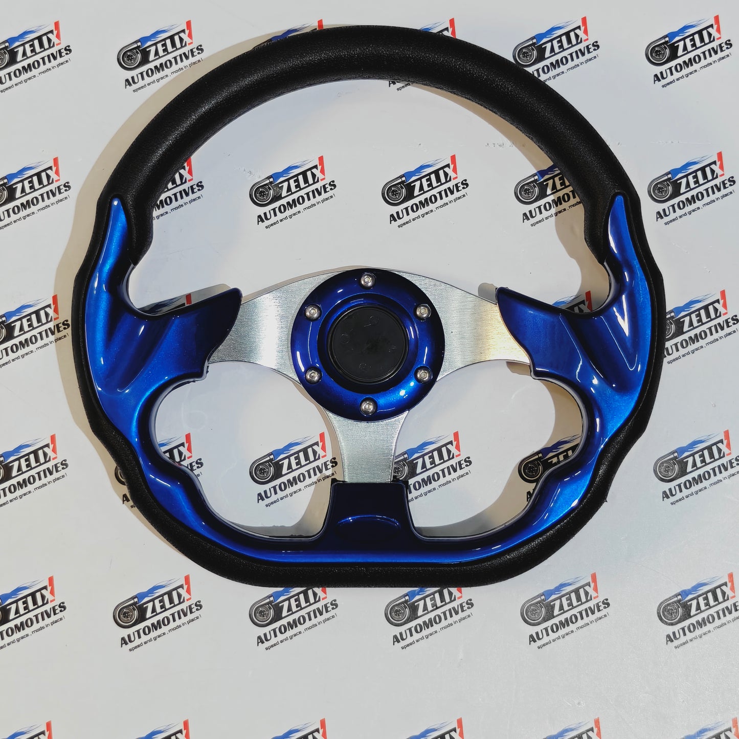MOMO D-Shaped Steering Wheel (12-inch) – Universal Racing Style