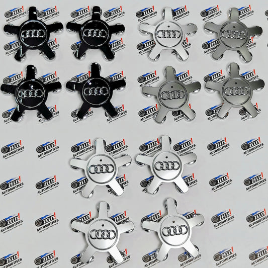 Audi Star-Design Wheel Caps | Outer Diameter 133-mm