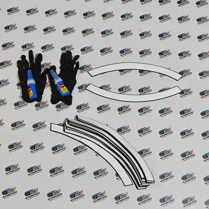 Car Tyre Stickers Sporty Designs for 4-Tyre