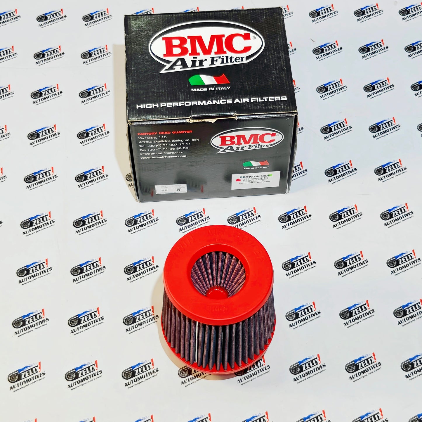BMC  Double Direct Induction Air Filter 3-Inch Inlet Size  | Aftermarket High-Performance Air Intake