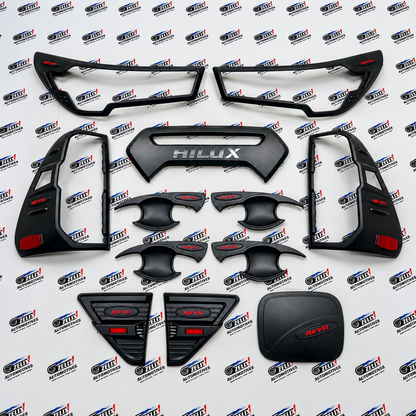 Toyota Hilux Revo Edition Exterior Styling Kit | Matte Black Finish