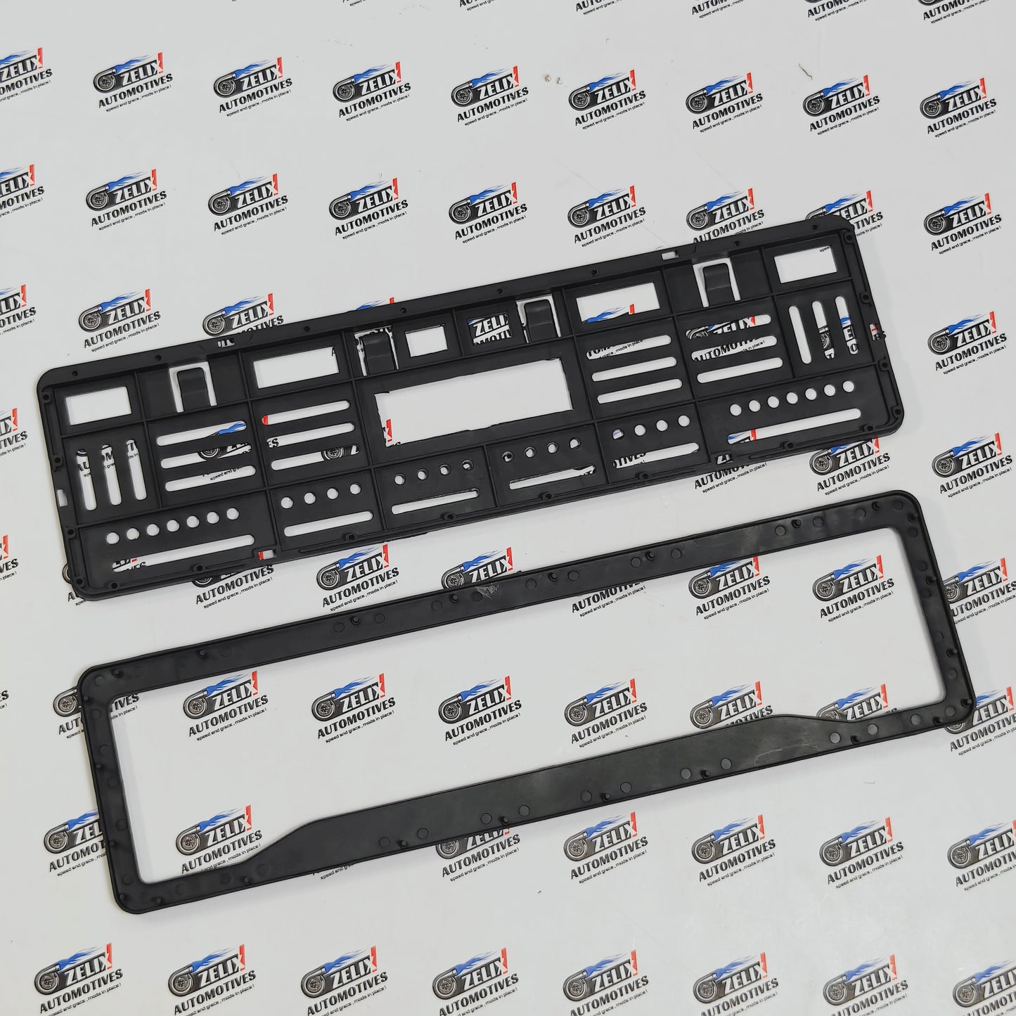 VW Polo Number Plate Frames (Pair) | 3D Carbon Finish