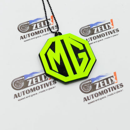 Neon Fluorescent Mirror Hanging For Mahindra, Hyundai, Suzuki, MG & Kia