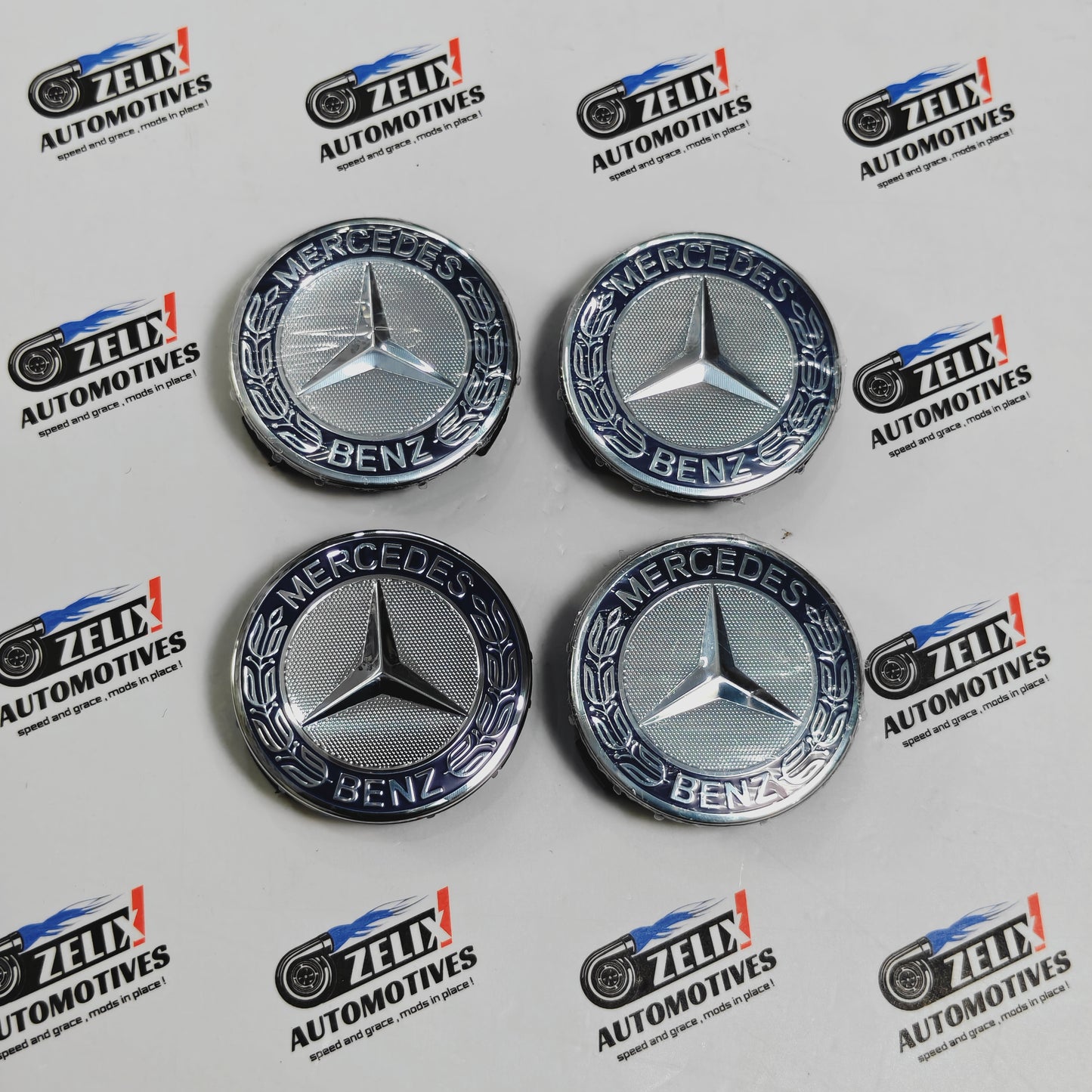 Mercedes Wheel Caps | Outer Diameter 74-mm