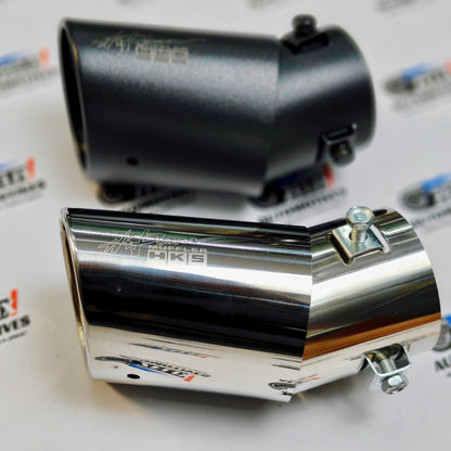 HKS-Style Single Exhaust Tip | Bent Inlet (2.4-Inch)