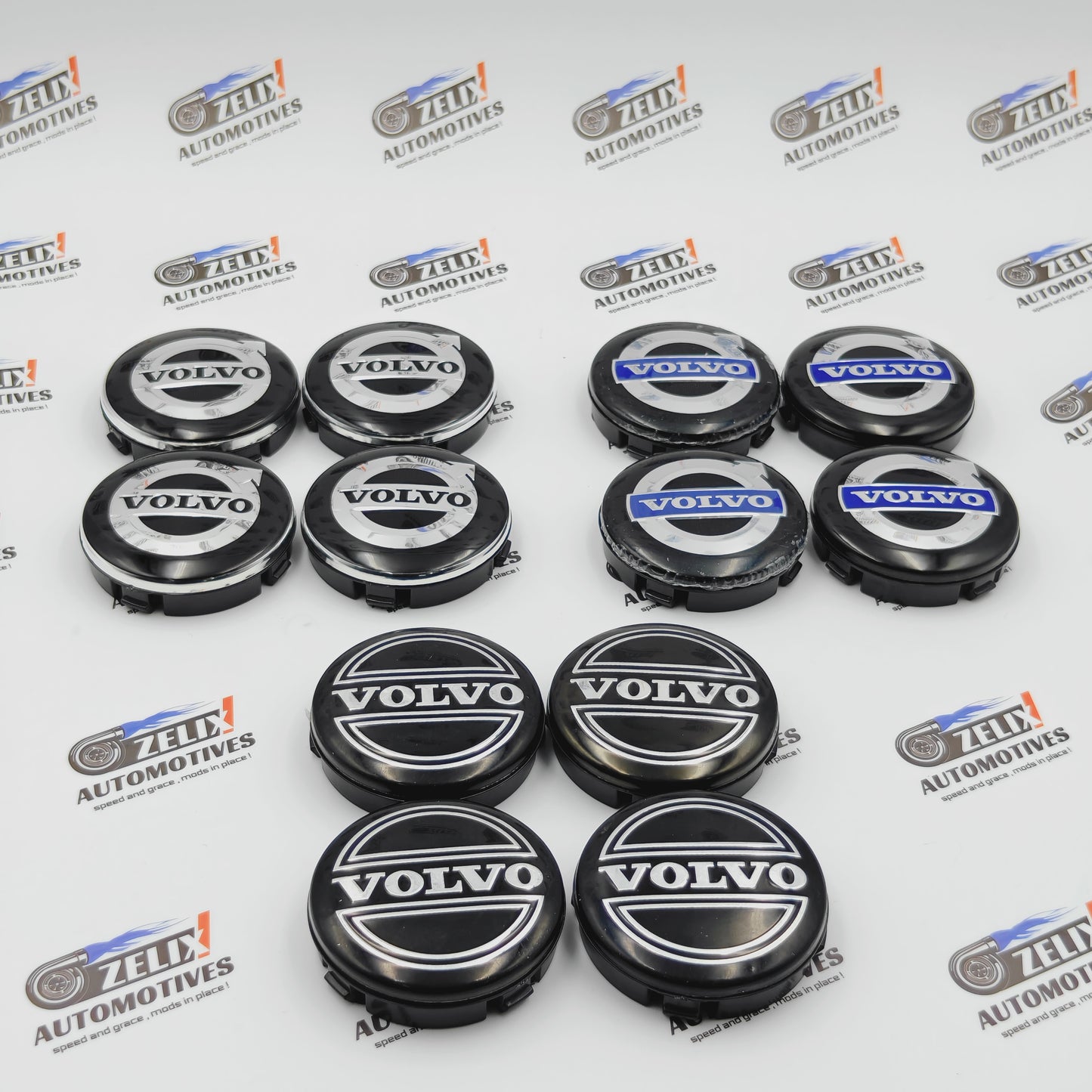 VOLVO Wheel Caps Set of 4 | Outer Diameter 65.5-mm