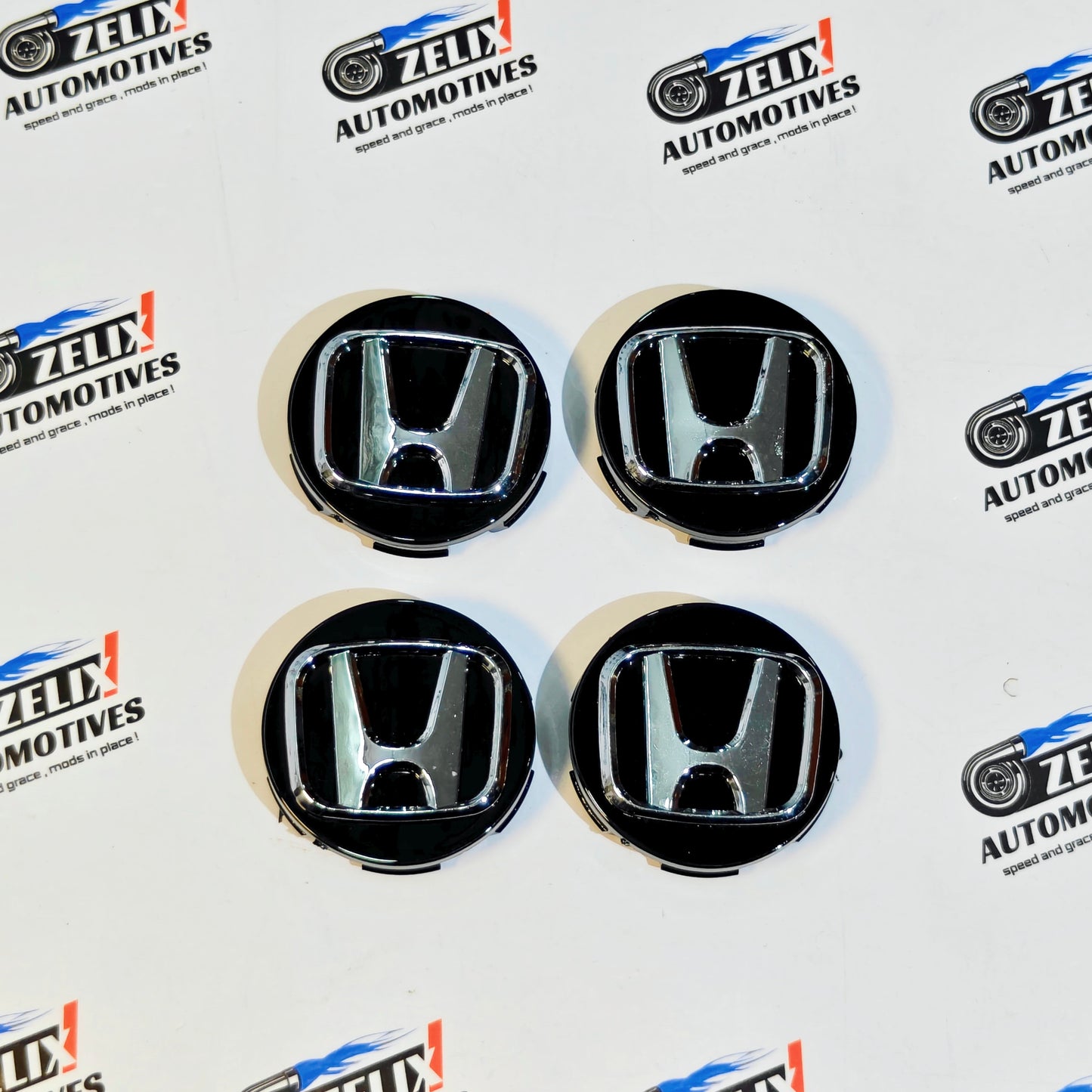Honda Wheel Center Caps Set of 4 | Outer Diameter (58mm)