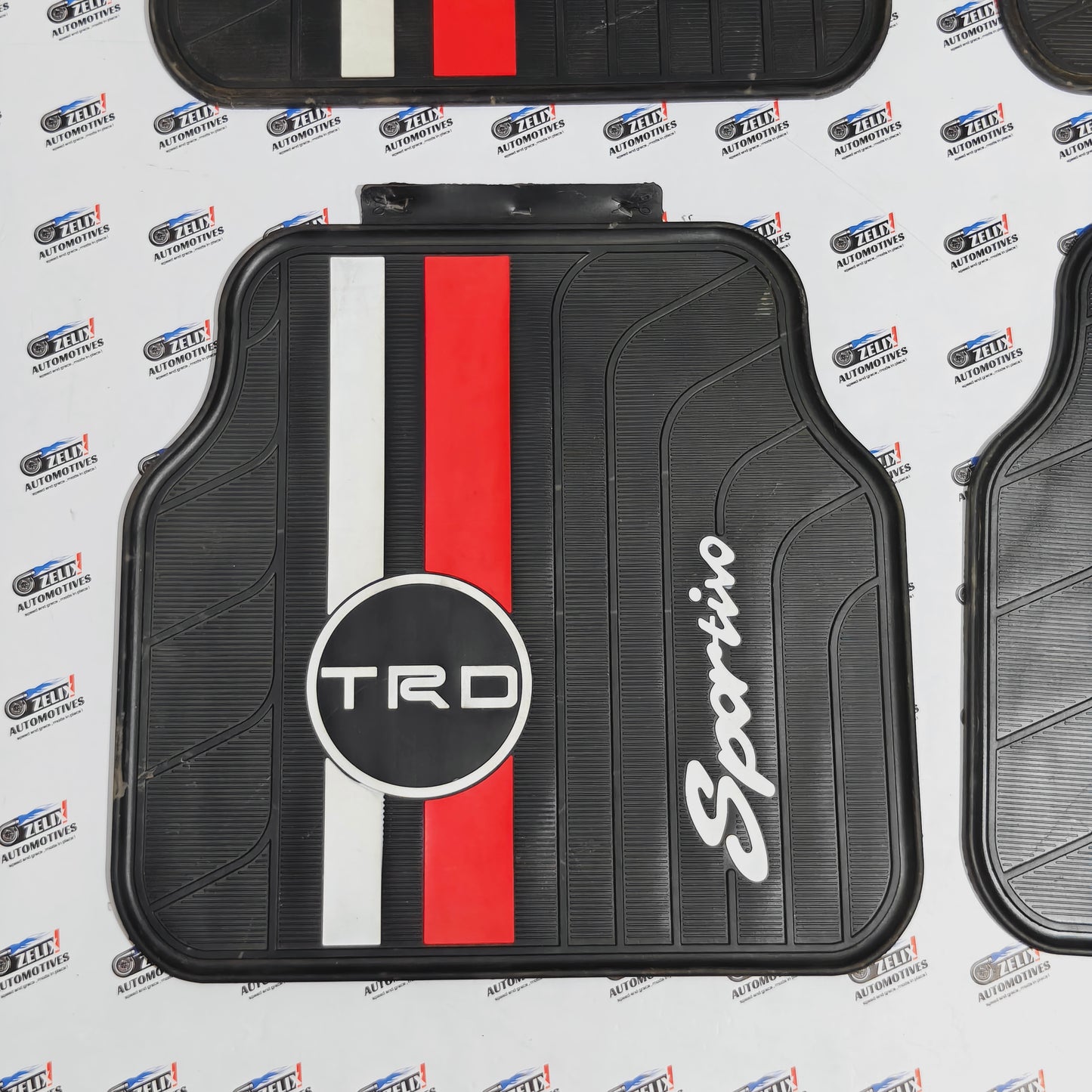 TRD JDM Universal Car Floor Mats | Premium Rubber Set of 4