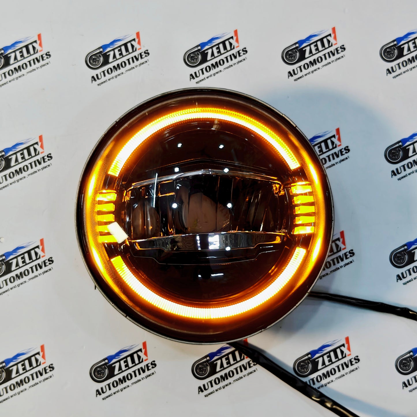 Wrangler-Styled LED Headlight Kit with DRL for Mahindra Thar (2020+) - Aftermarket LED (210W)