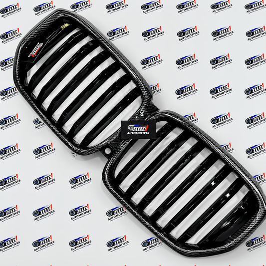 Front Grille Carbon Fiber Finish Compatible With BMW X5 2022-2025 | Aftermarket