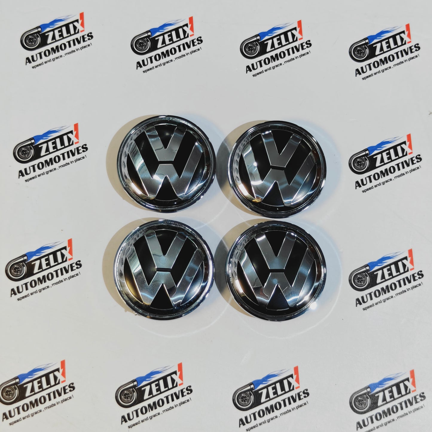 VW Wheel Center Caps Outer Diameter (65mm) | Fits For Polo,Vento,Jetta,Passat,Tiguan