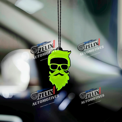 Fluorescent Neon Car Mirror Hanging | Multiple Designs