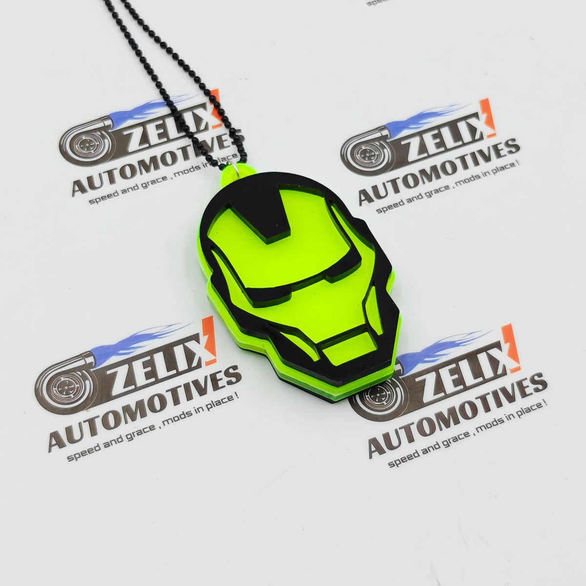 Neon Fluorescent Car Mirror Hanging | Marvel & DC Collection
