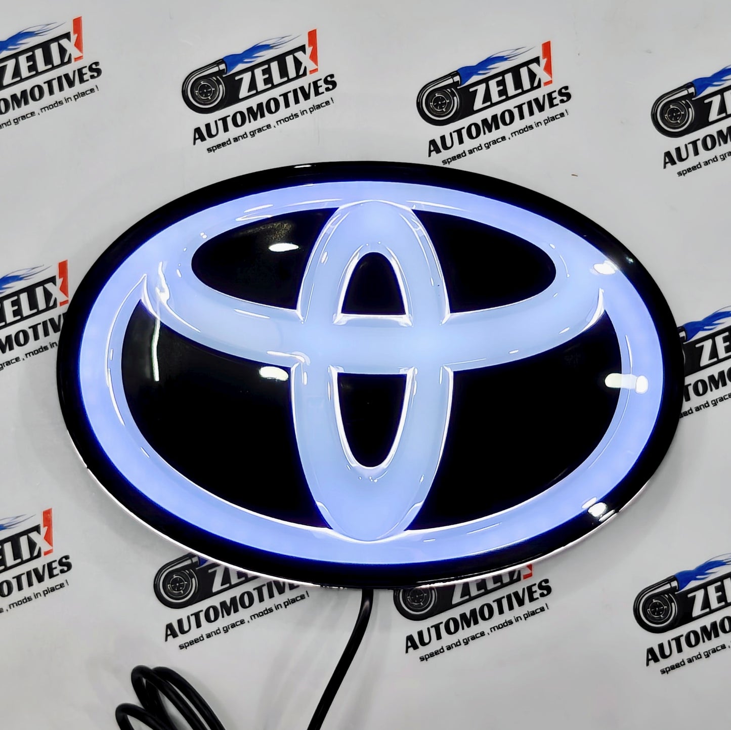Toyota Front Grill Logo | Replacement Glowing LED Emblem