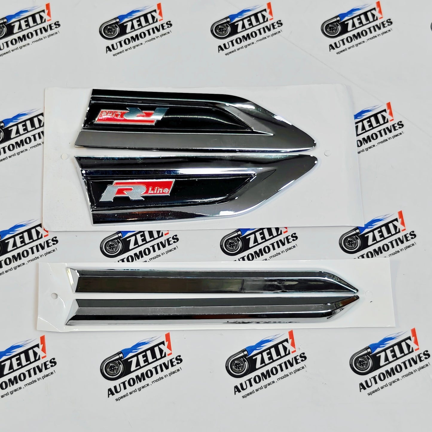 VW Polo R-Line Fender Emblems Set of 4