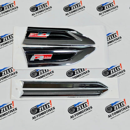 VW Polo R-Line Fender Emblems Set of 4
