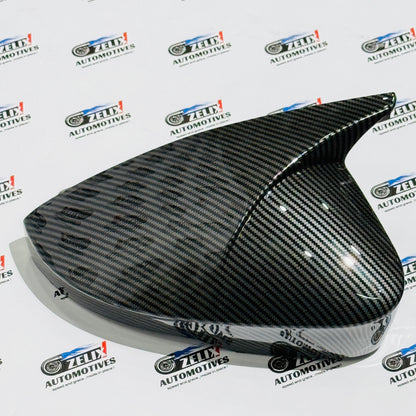 VW Virtus & Skoda Slavia Batman-Style Mirror Covers | Also Compatible with Taigun & Kushaq