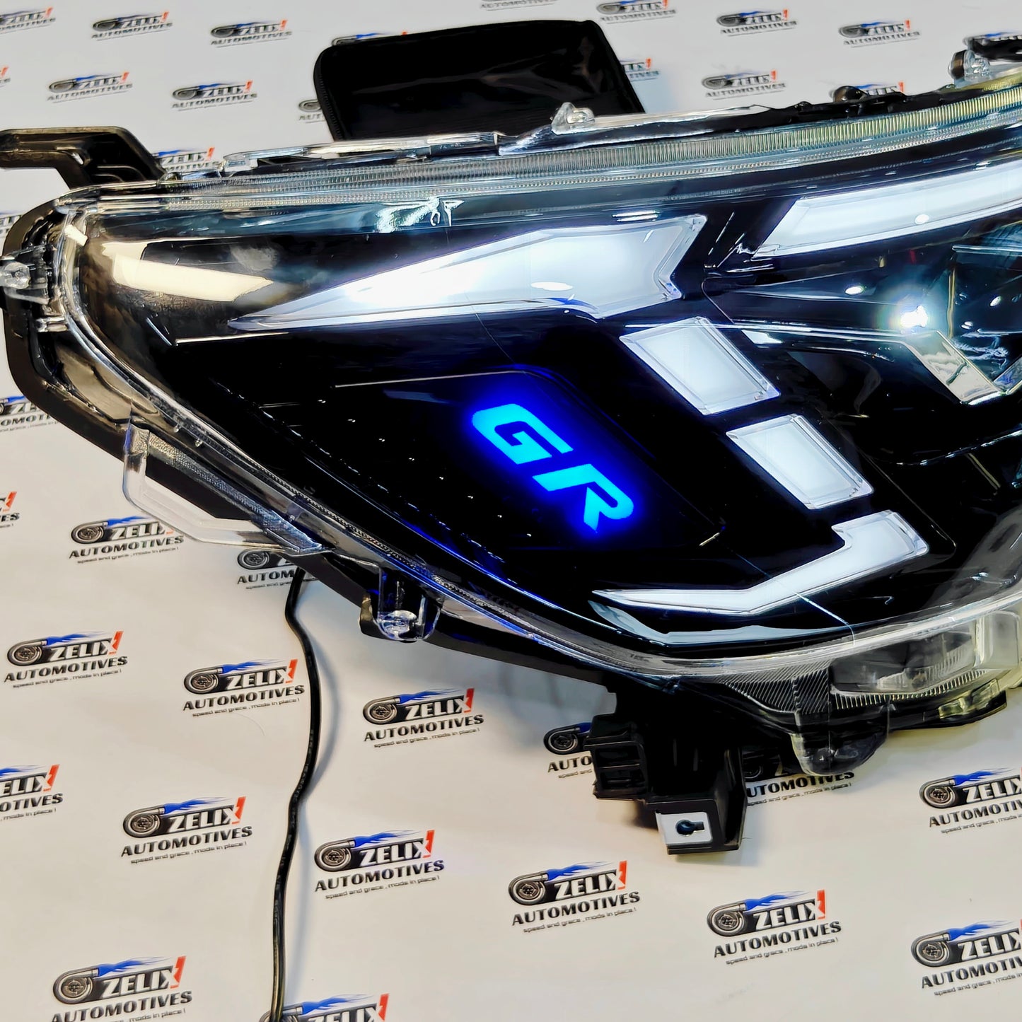 Toyota Hilux Projector Headlights with DRLs | GR-Sports Inspired