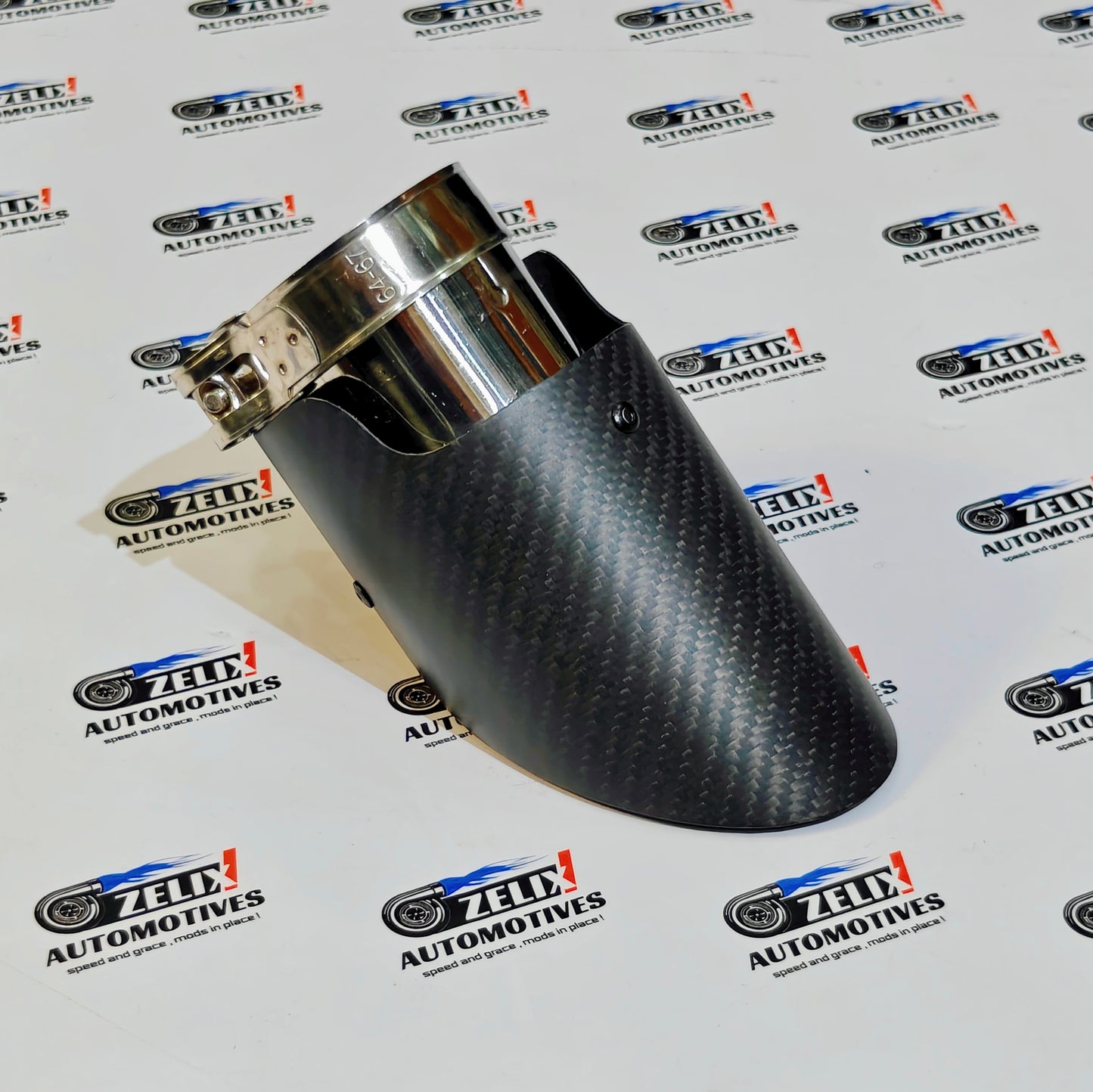 Akrapovic Exhaust Tip | Matte Carbon Slant-Cut Single Tip