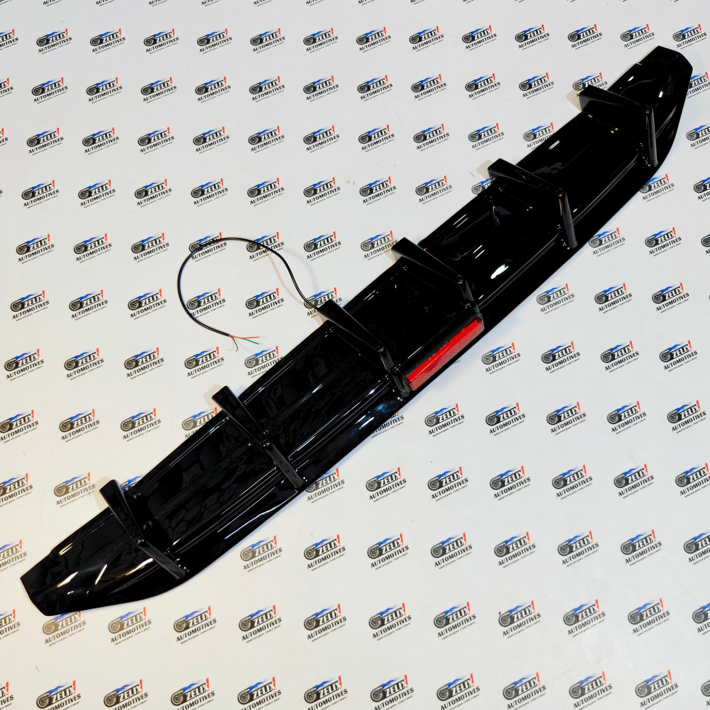 VW Virtus Rear Diffuser with Brake Light | 6-Fin Design