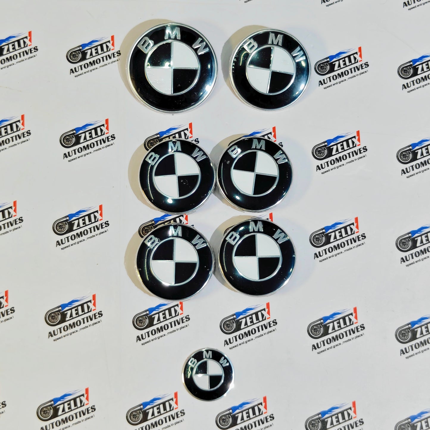 BMW Complete Emblem Kit Set of 7 | Exterior & Interior