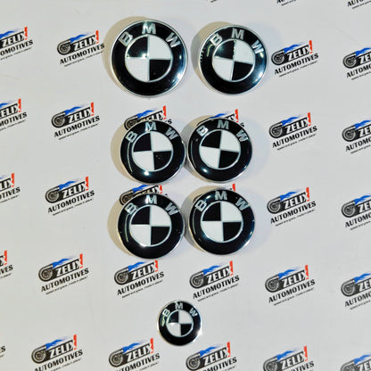 BMW Complete Emblem Kit Set of 7 | Exterior & Interior