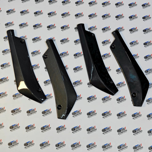 Universal Rear Splitter Set of-2 | Premium ABS Gloss Black Finish